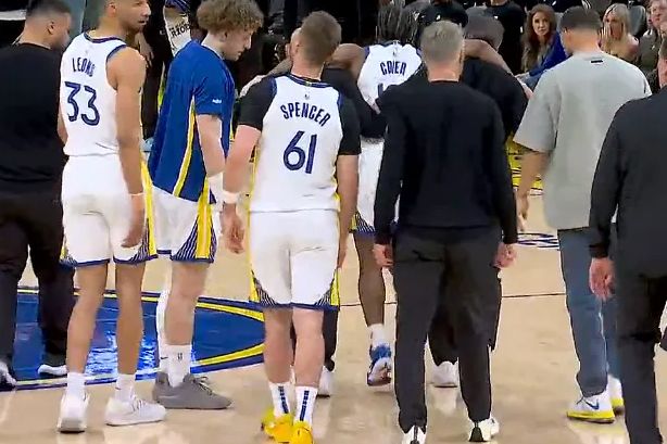 勇士惨败湖人克莱尔伤退伤病潮冲击附加赛前景